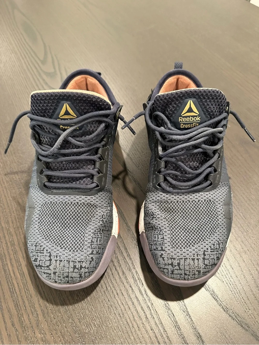 Reebok Nanos - Navy and Peach CrossFit Training Shoes